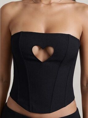 Never Love Again Strapless Bustier Heart Corset - Size S